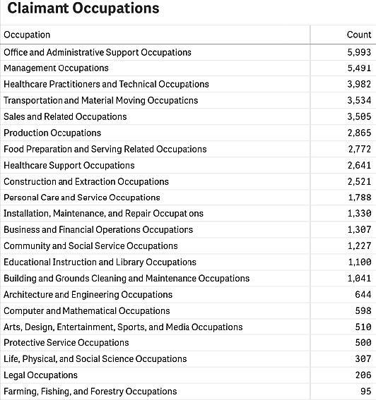 Occupations Data