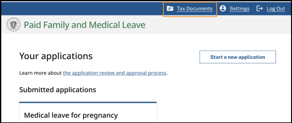 Click on Tax Documents