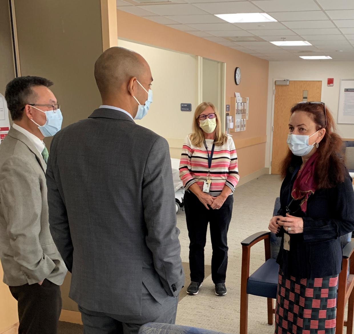 Secretary Santiago Meets with Care Teams at VA Boston Healthcare System