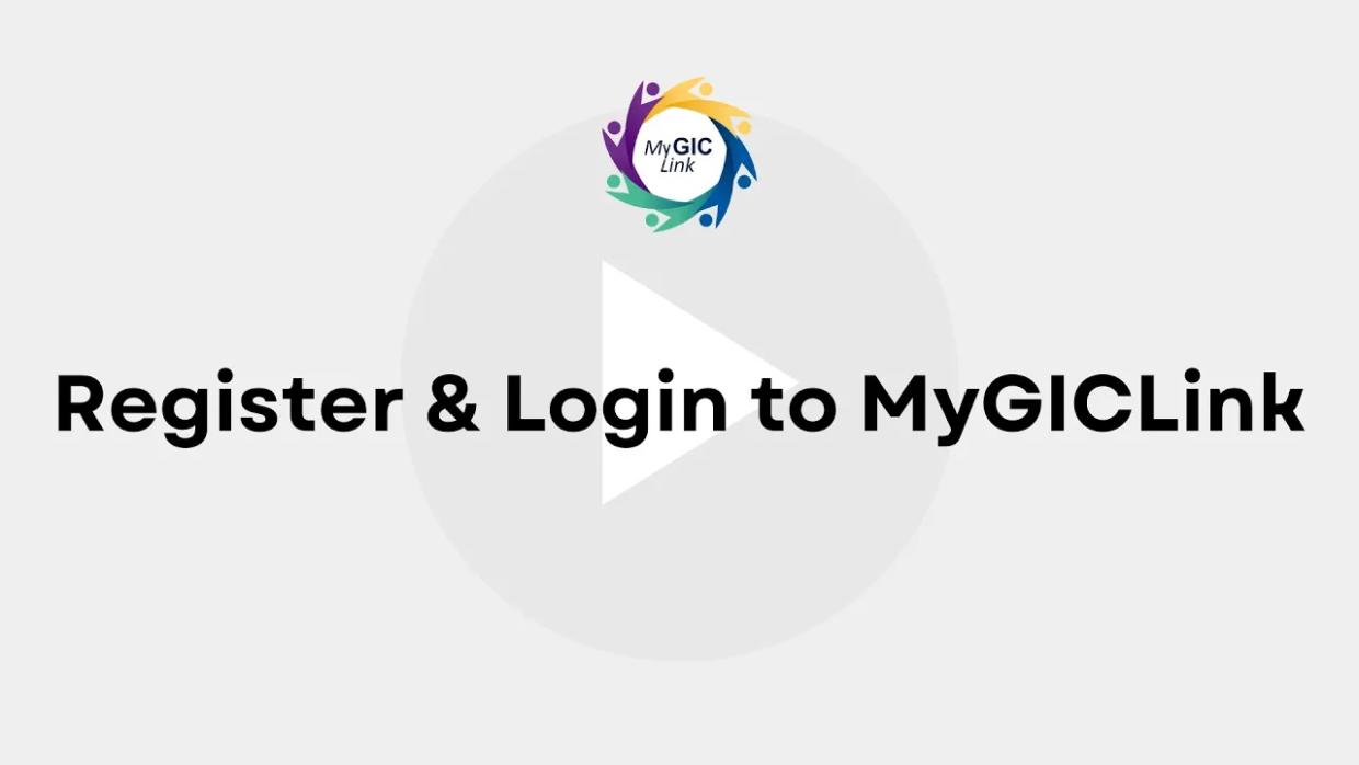 Register & Login to MyGICLink