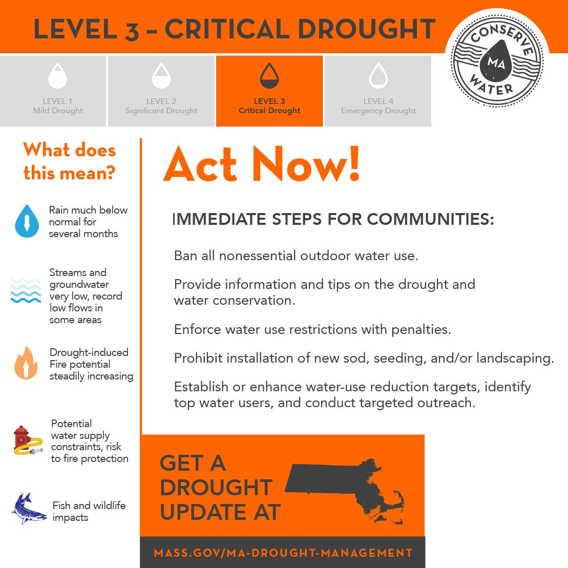 level 3 Critical drought infographic