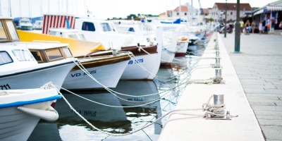 image of boats docked