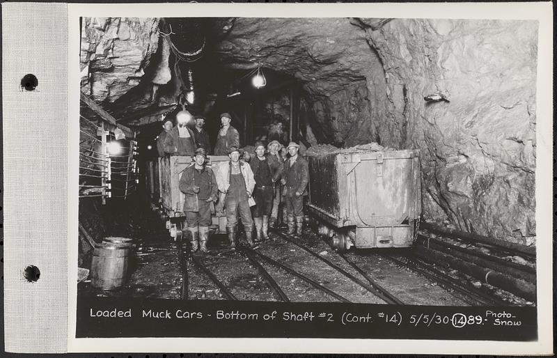 Construction of the Coldbrook Tunnel (aqueduct) 1930