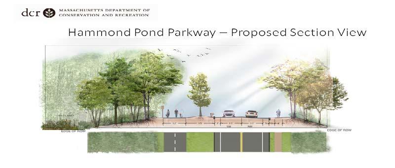Figure 2: Hammond Pond Parkway Final Plan - Proposed New Cross-Section