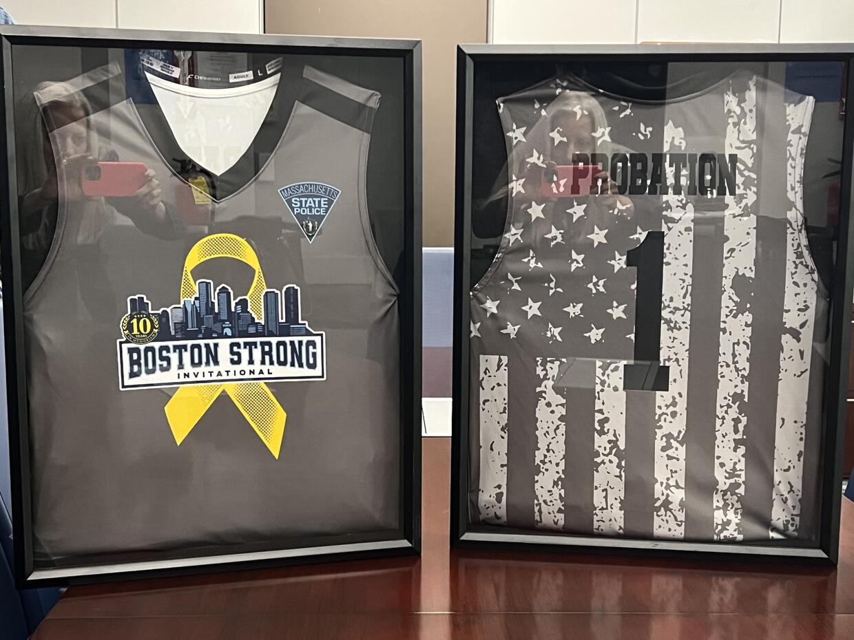 Boston Strong basketball jerseys