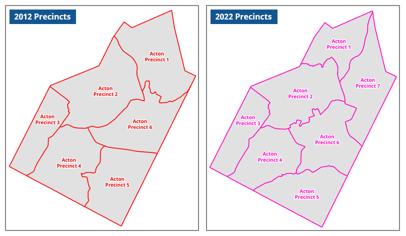 Precincts 2012 vs 2022