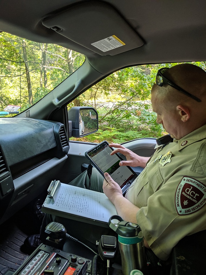 DCR DWSP Ranger Using GIS for Reporting