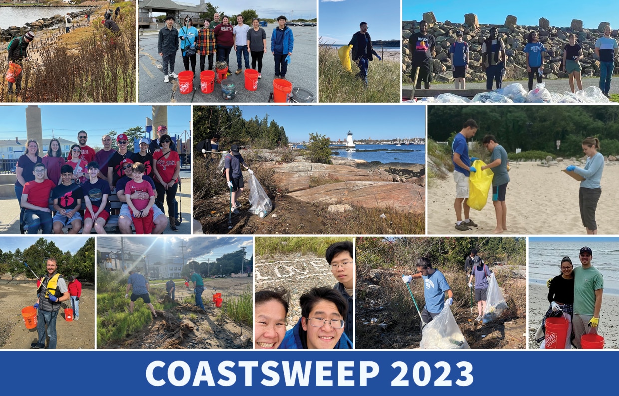 2023 COASTSWEEP Beach Cleanup - Thank you collage of volunteers