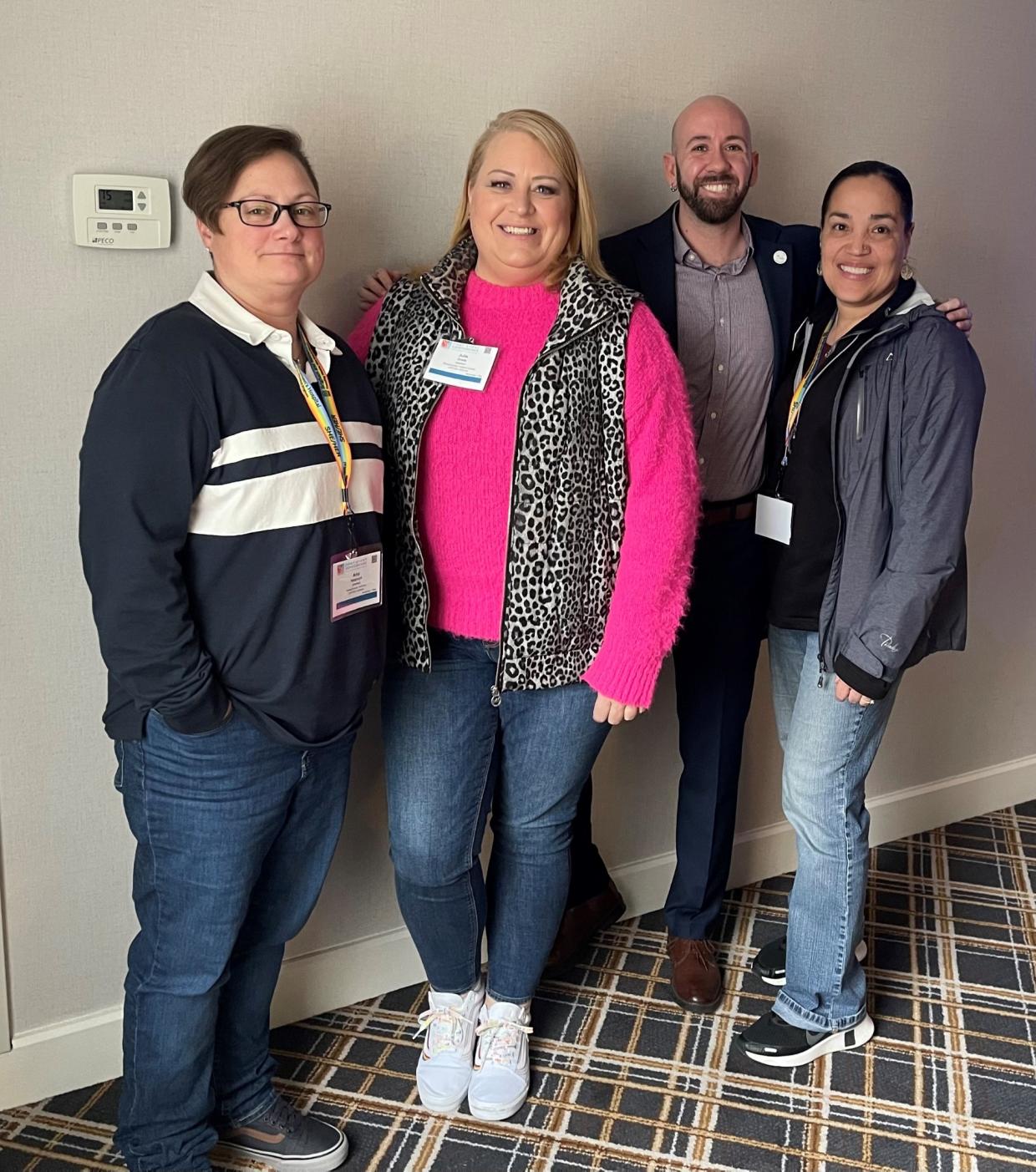 MPS conference participants after attending a session on ‘Trans Rights: Local, State, and National Updates’ with speaker Mason Dunn, Director of Education and Research, MA LGBT Chamber of Commerce.