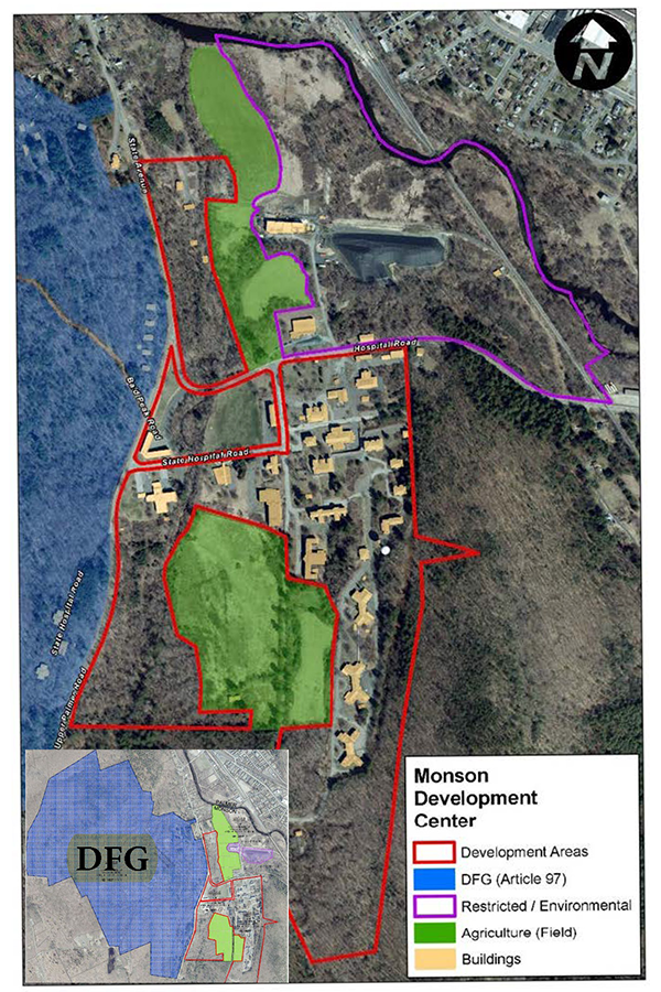 Map of the MDC used during the DCAMM/Town meeting in early 2024