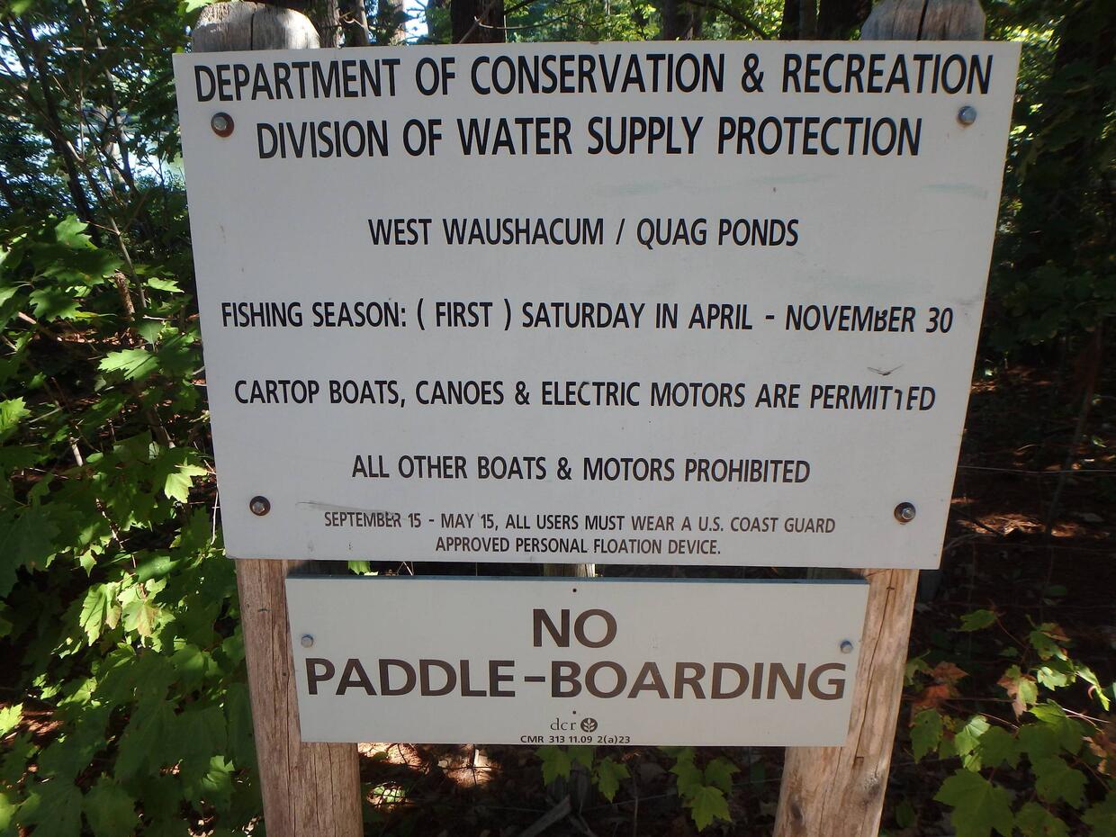 sign with rules on it