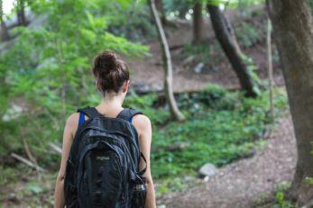 Image of a woman on a hike