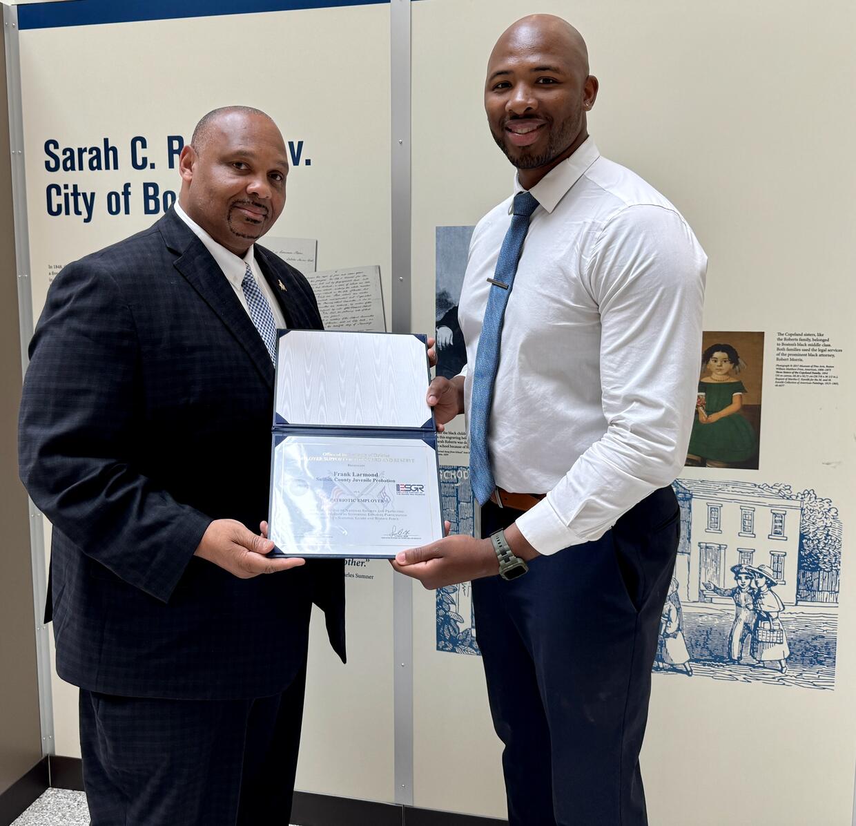Assistant Chief PO Frank Larmond and PO McNair