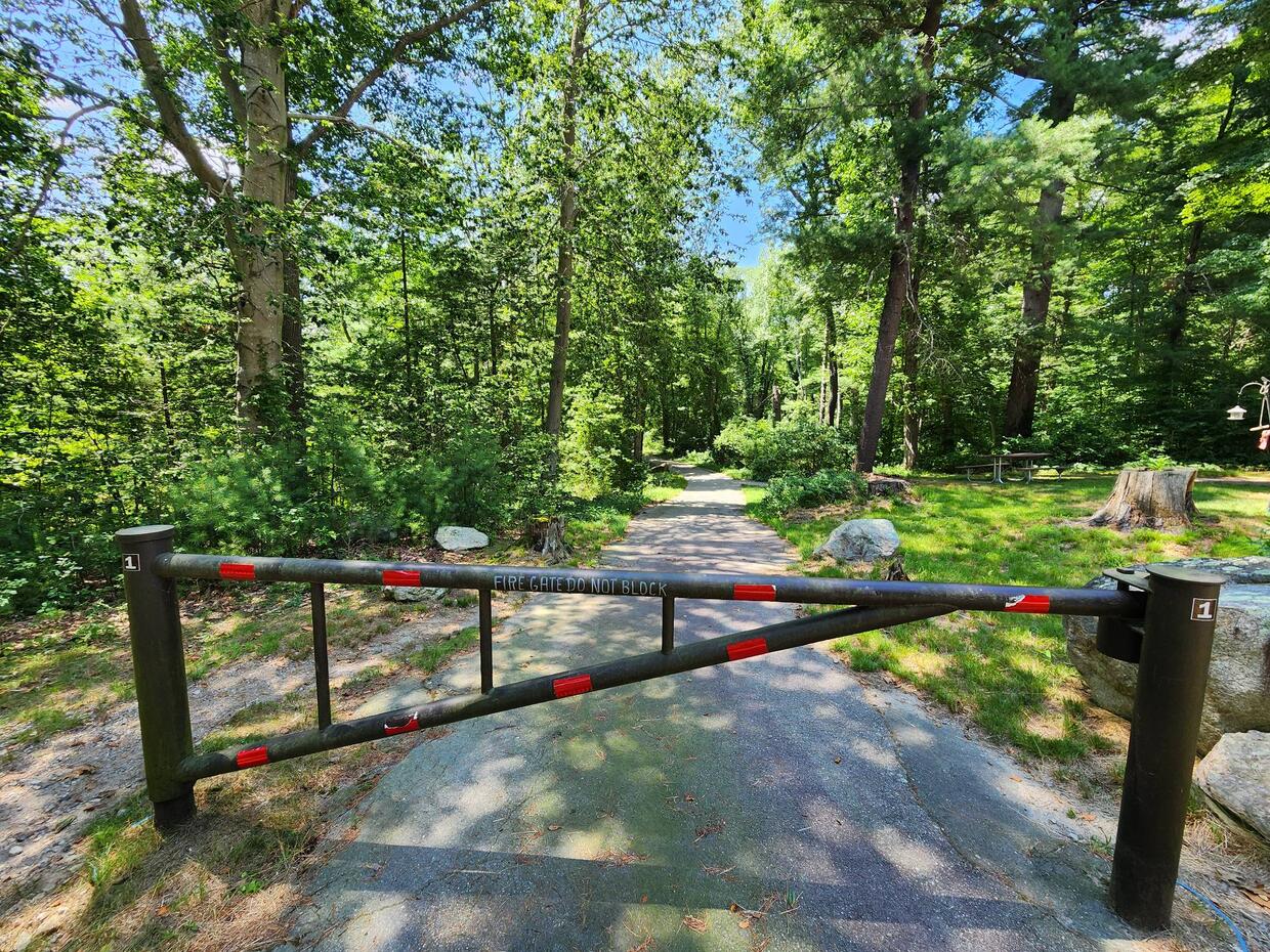 gravel road where carry-in boats can be taken
