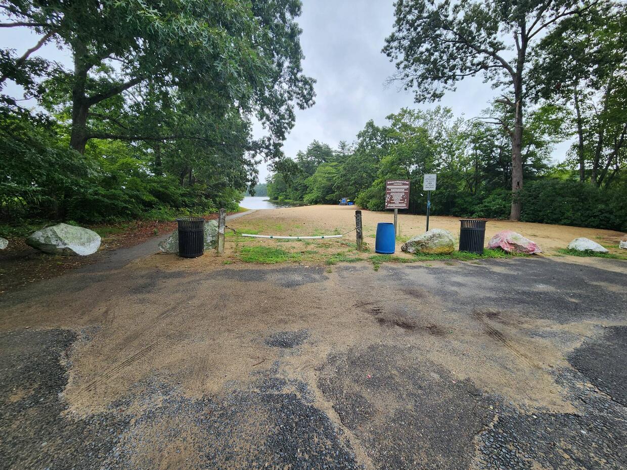 Sampson pond shore access at town beach.