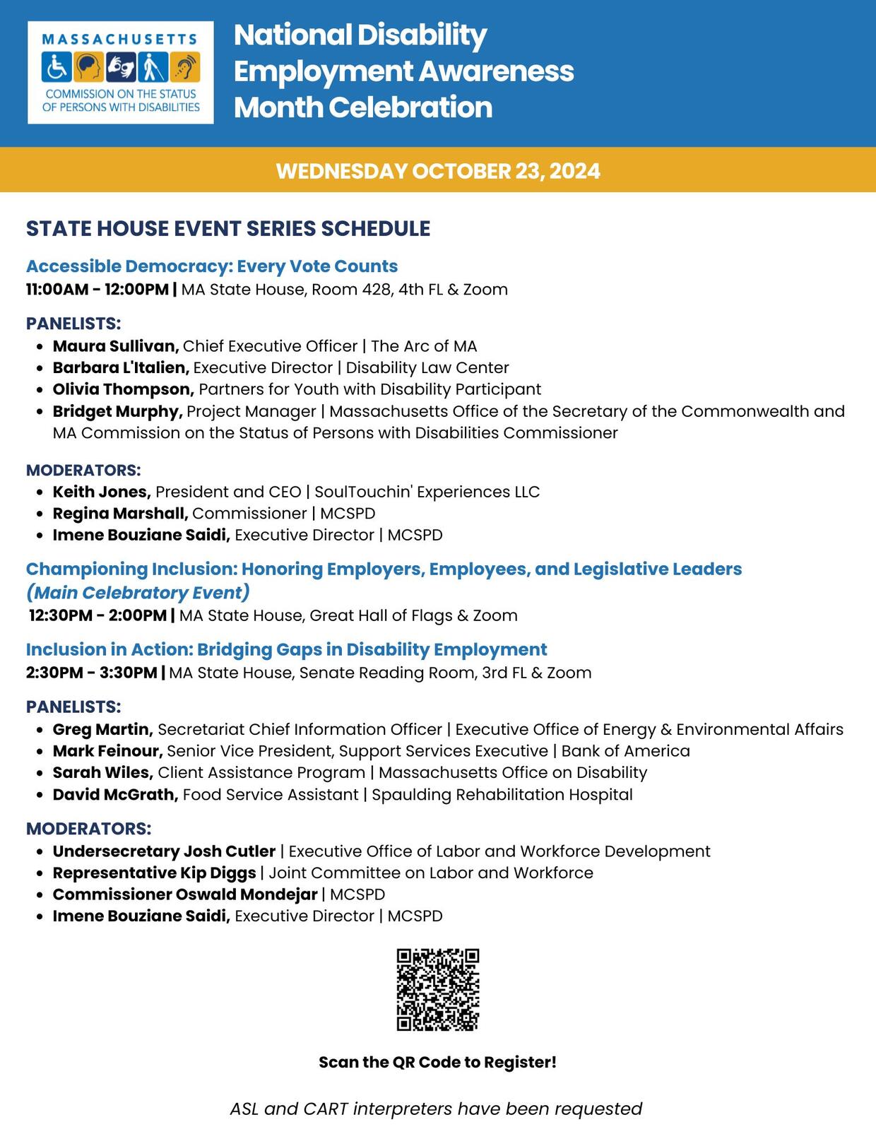 NDEAM flyer event details