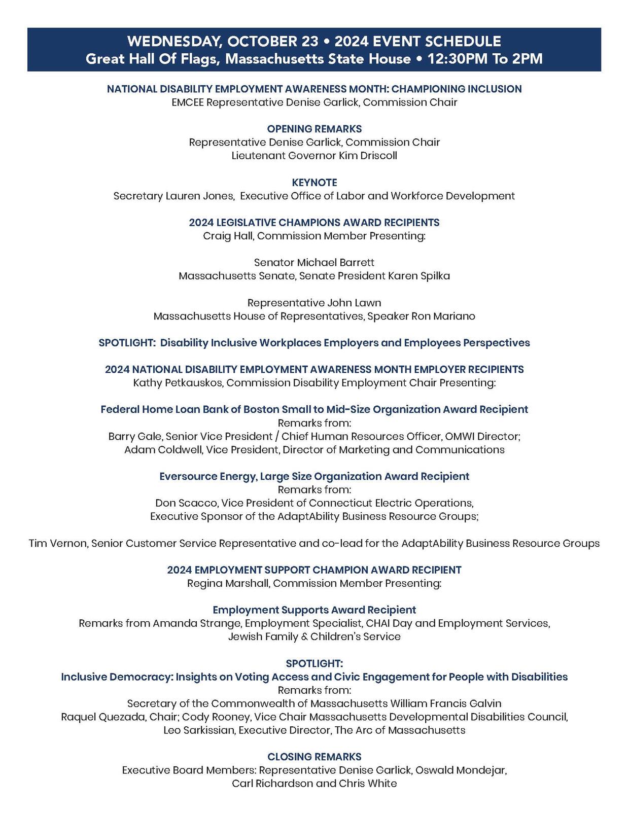 2024 NDEAM main event program