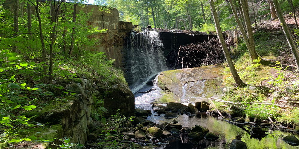 an aging dam