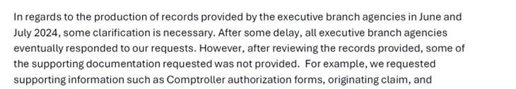 This is from the body of an email from the Office of the State Auditor to the Office of the Governor, dated November 22, 2024. This section of the email states that the Office of the State Auditor engaged the Office of the Attorney General with regards to notifications to individuals regarding their personnel records, the necessity of which the Office of the State Auditor and the Office of the Governor disagreed about.