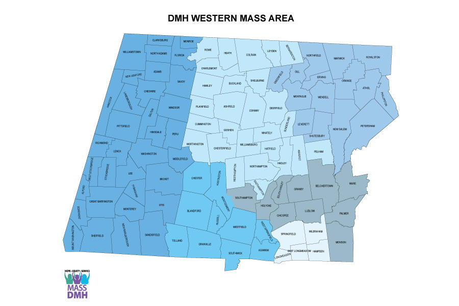 Western Mass Area Map