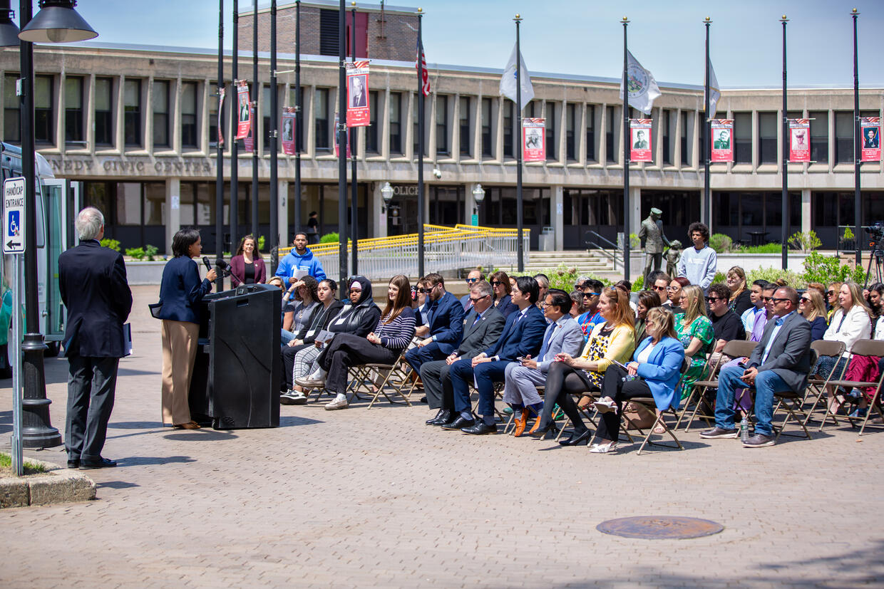 Secretary Jones speaks at event