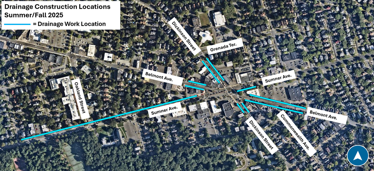 The X Springfield drainage map
