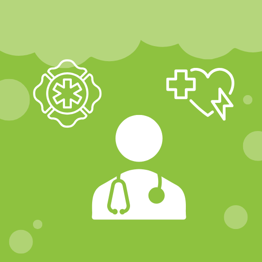 Icon of a doctor and first responders