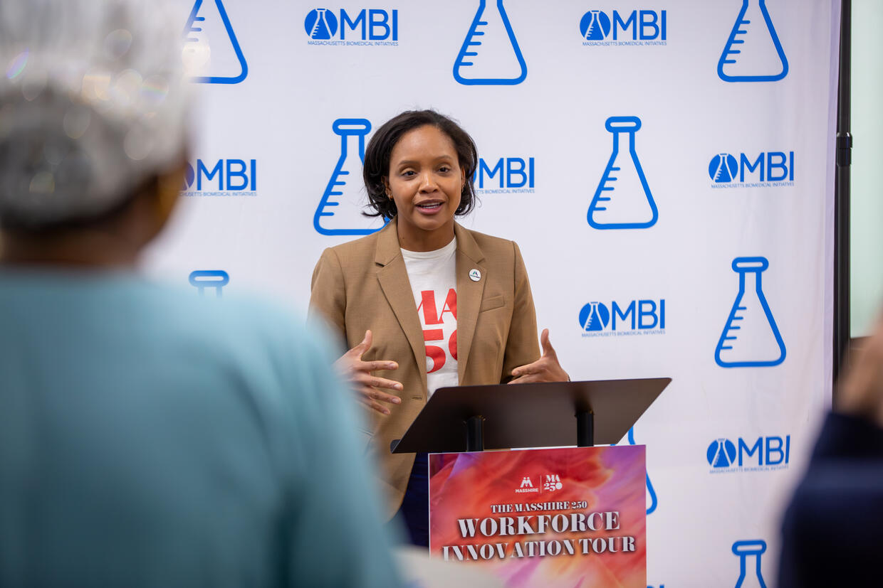 Secretary Jones gives remarks at MBI