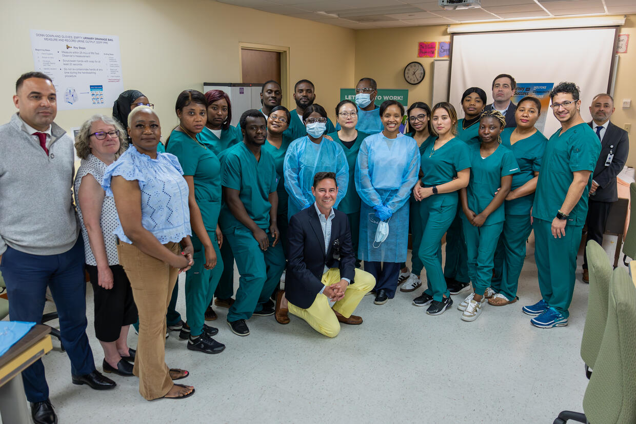 Secretary Jones visits ESOL Nursing Training Center at Holyoke Community College