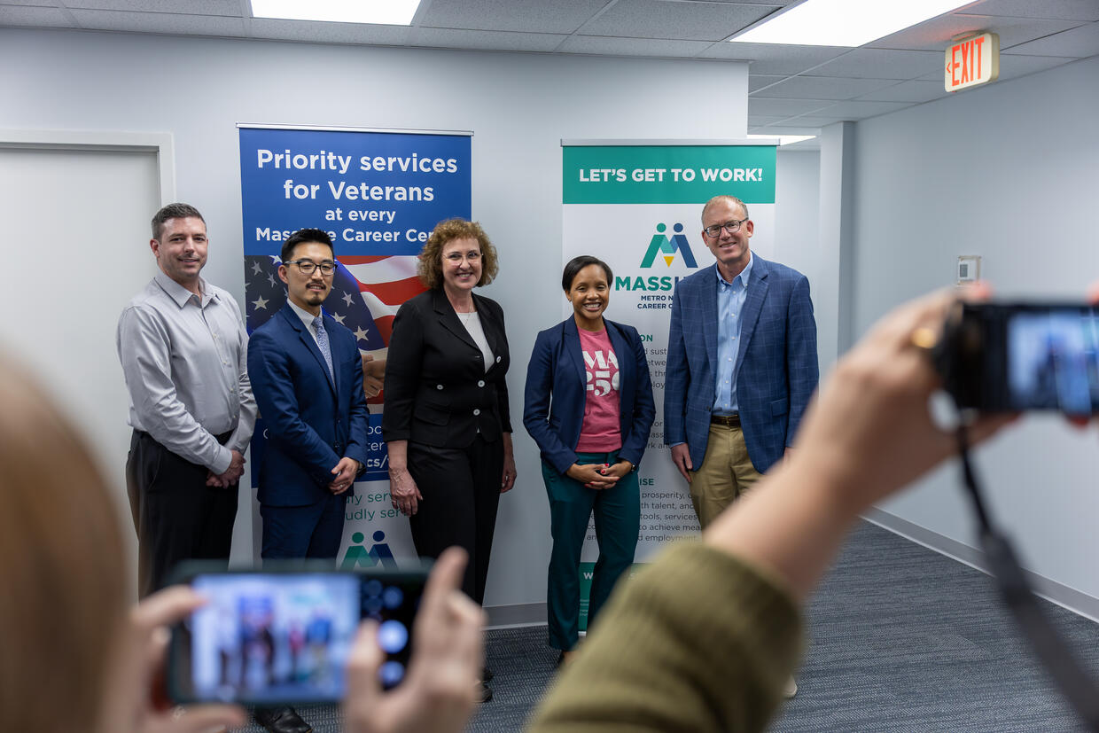 Secretary Jones visits Malden Career Center