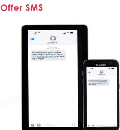 We offer SMS