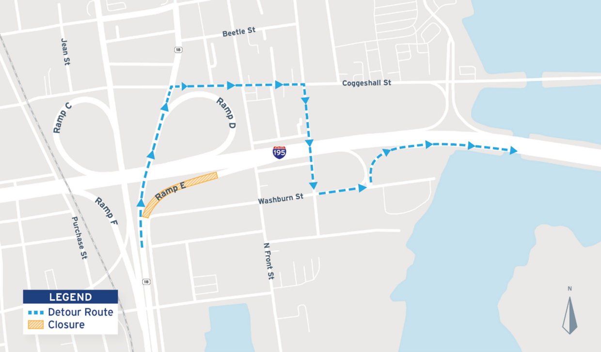 Route 18 map