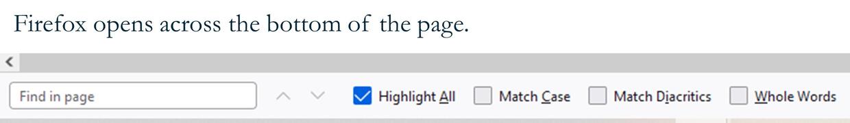 search box in a website browser