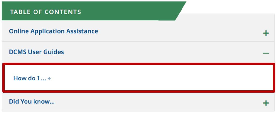 Drop down menu on a website