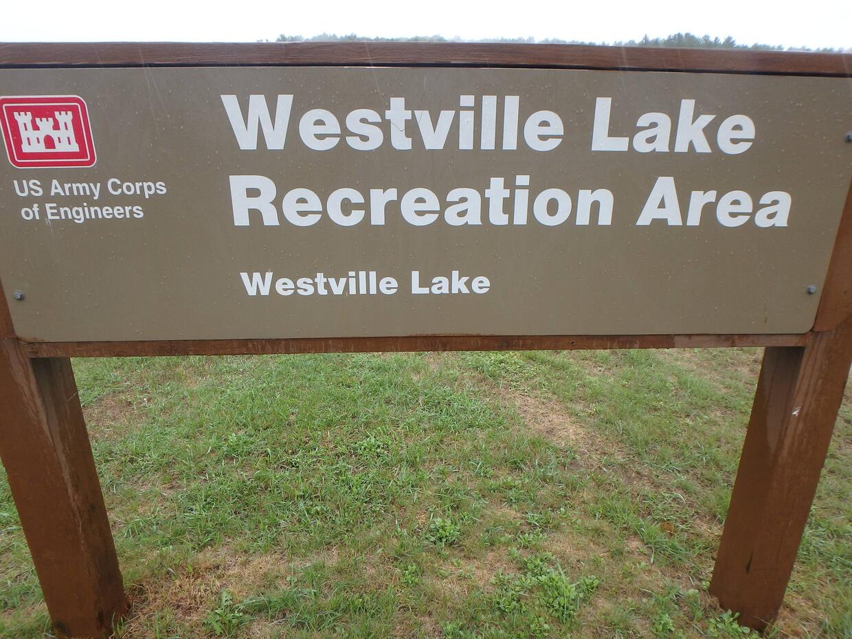Sign for the Westville Lake Recreation Area