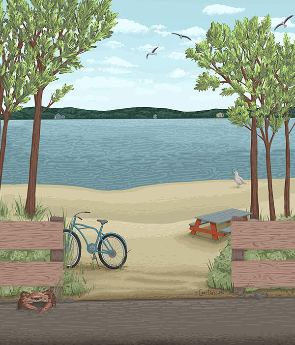 Cape Cod Rail Trail artwork