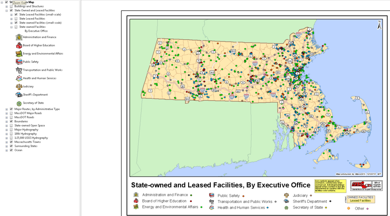 state offices mapped for co-location study