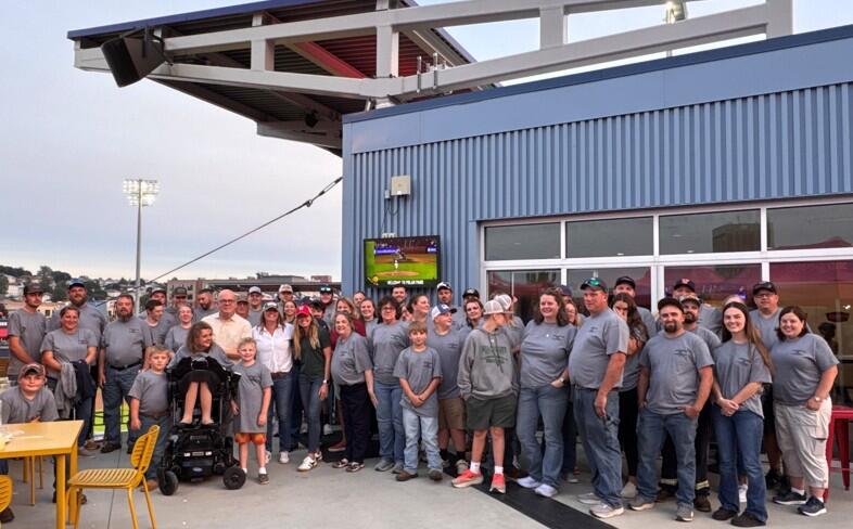 Group photo at the WooSox game
