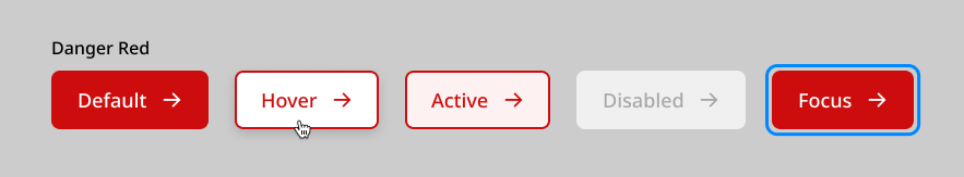 Danger red button states