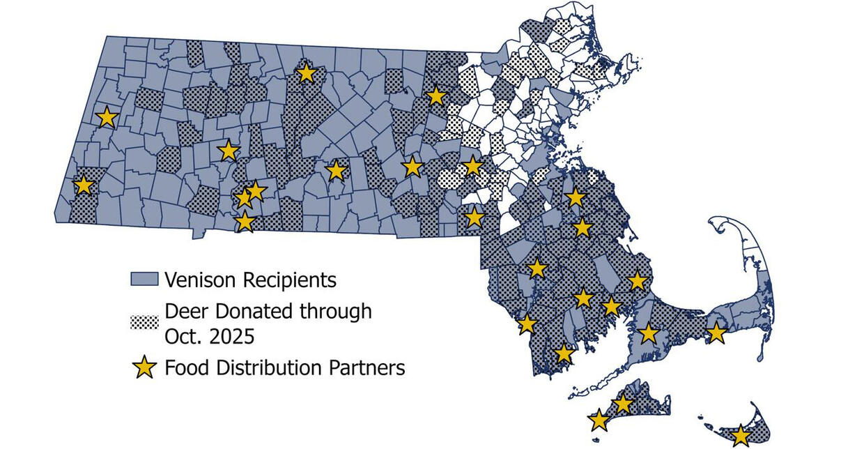 Venison distribution map