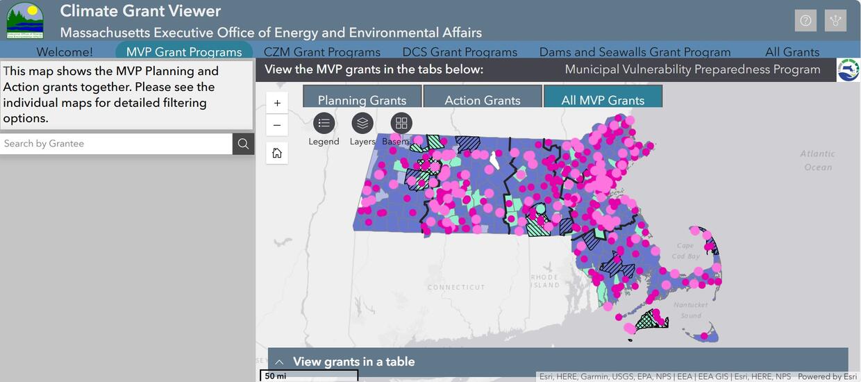 EEA Climate Grant Viewer Map