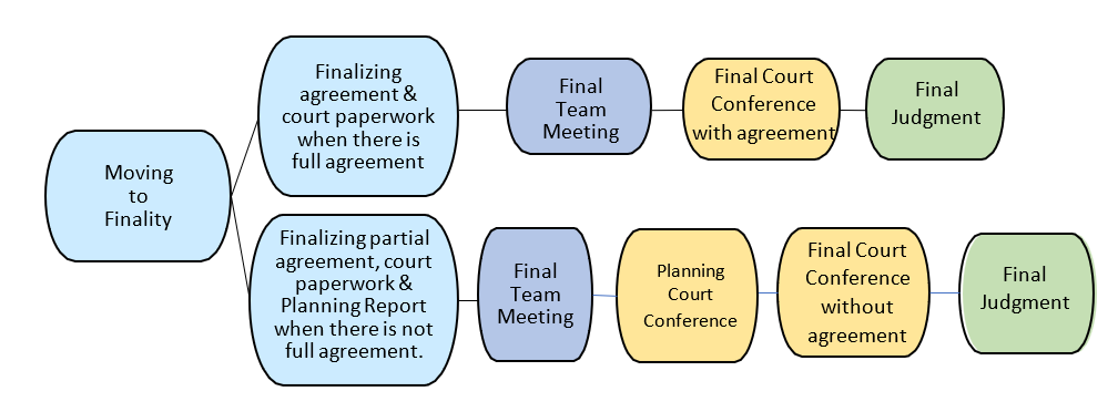 Flowchart showing the last phase of the FRSC process. Details of the steps in Phase 3 can be found in the paragraphs before the flowchart.