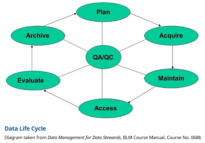Data Life Cycle diagram