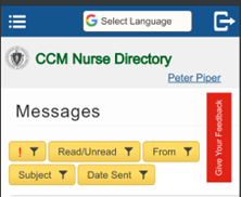 mobile image of nurse directory survey pop up