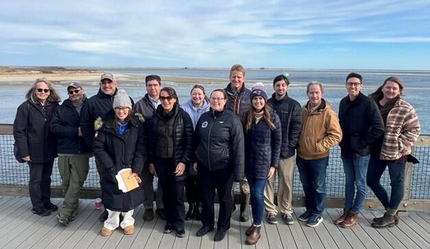 MDAR and DMF staff at Chatham Pier 