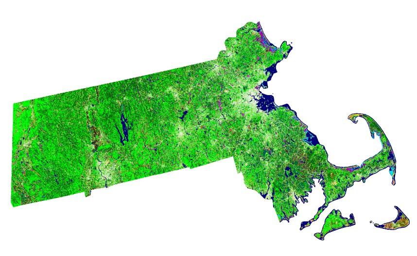 Colorful statewide landuse/land cover 2016