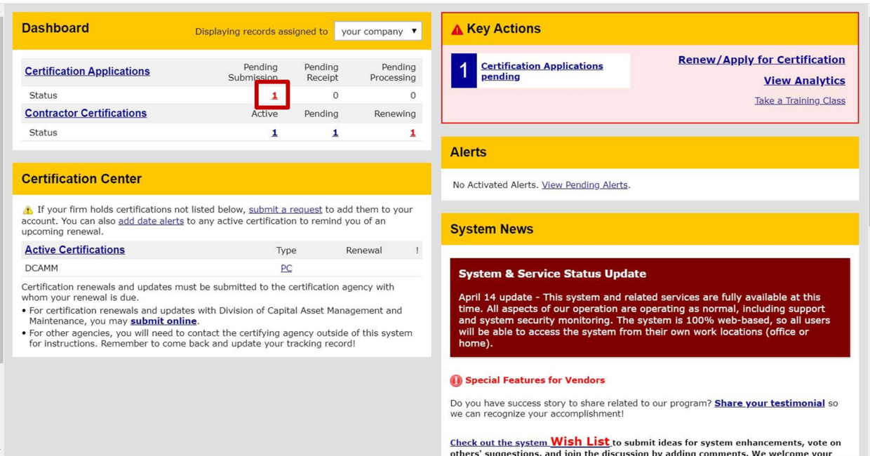 Accessing the application