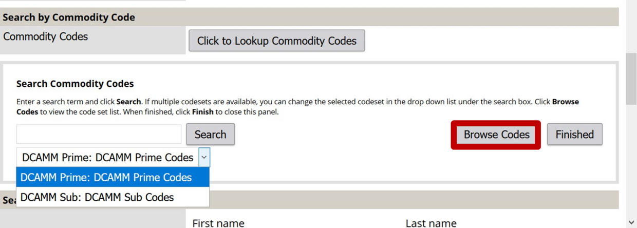 selecting multiple categories to search