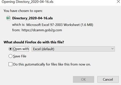 save file dialogue box