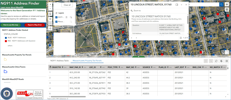 NG911 Address Finder application